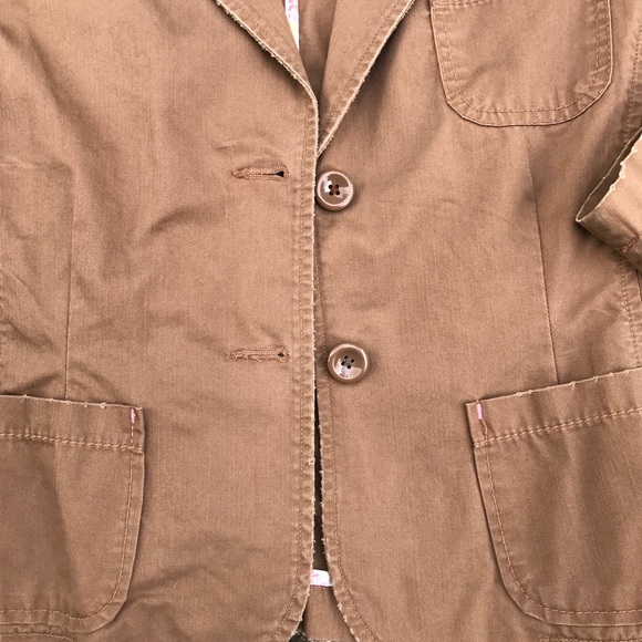 Aeropostale cotton brown blazer medium - Picture 6 of 16
